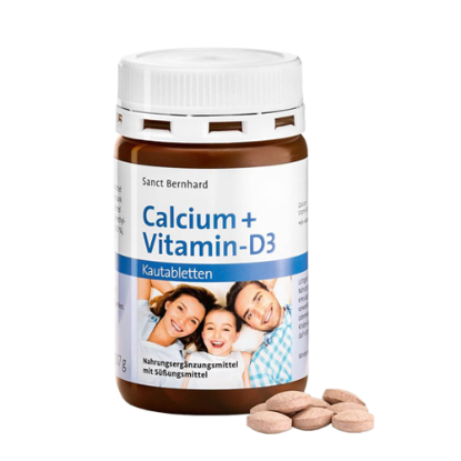Picture of Sanct Bernhard Calcium + Vitamin D3 – Viên nhai bổ sung Canxi vị Socola