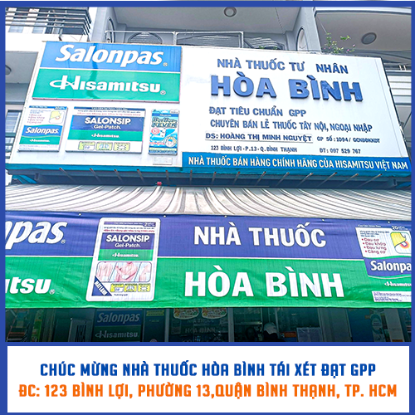 Picture for blog post Chúc Mừng Nhà Thuốc Hòa Bình Đạt Tái Xét GPP 100% Vào Ngày 11/06/2024