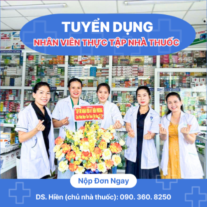 Picture for blog post Nhà Thuốc Hà Phương Và Nhà Thuốc Hiền Phương Tuyển Dụng Thực Tập Sinh Có Lương 