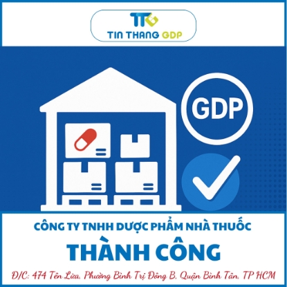 Picture for blog post CHÚC MỪNG CÔNG TY TNHH DƯỢC PHẨM NHÀ THUỐC THÀNH CÔNG XÉT MỚI THÀNH CÔNG KHO GDP ĐẠT CHUẨN MỨC ĐỘ 1 – KHẲNG ĐỊNH CAM KẾT CHẤT LƯỢNG BỀN VỮNG