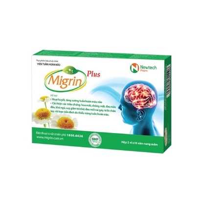 Picture of Migrin Plus – Hỗ trợ hoạt huyết, tăng cường tuần hoàn máu não