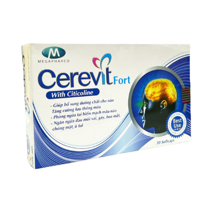 Picture of  CEREVIT FORT – Hỗ trợ hoạt huyết, tăng cường tuần hoàn máu não