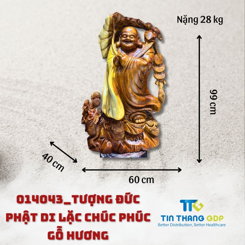 Picture of 014043_TƯỢNG ĐỨC PHẬT DI LẶC CHÚC PHÚC GỖ HƯƠNG