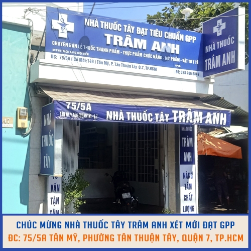 Picture for blog post Chúc Mừng Nhà Thuốc Trâm Anh Xét Mới Đạt GPP 100!