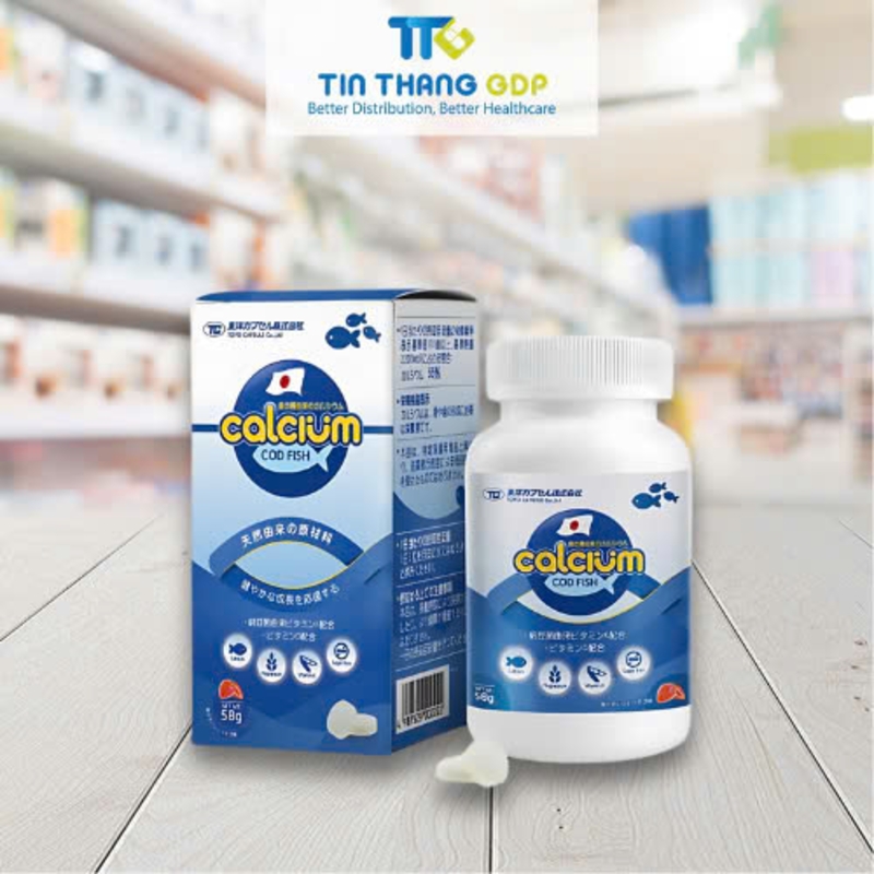 Picture of CALCIUM CÁ TUYẾT (LỌ 100 VIÊN)- Giải Pháp Cho Xương Chắc, Chiều Cao Vượt Trội
