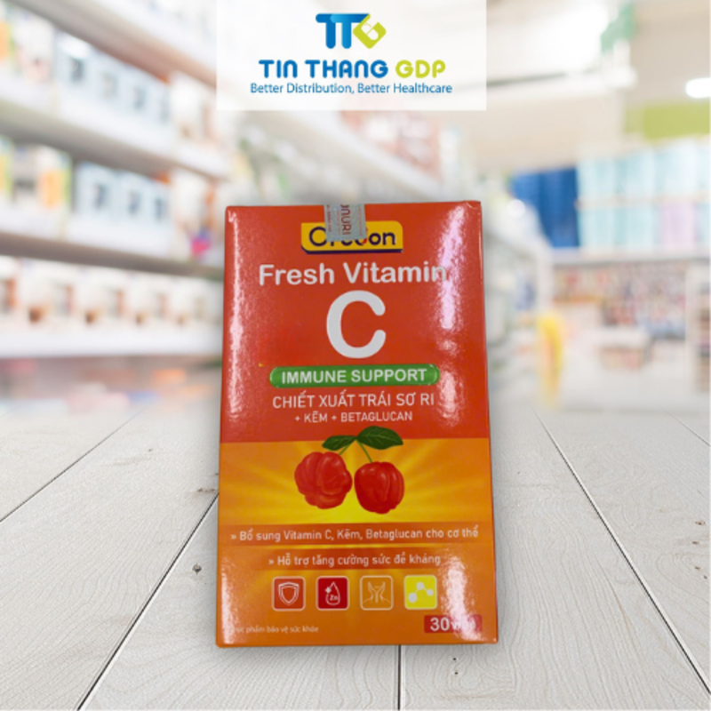 Picture of OREDON FRESH VITAMIN C - Bổ sung Vitamin C, Kẽm, Betaglucan cho cơ thể và hỗ trợ tăng cường sức đề kháng
