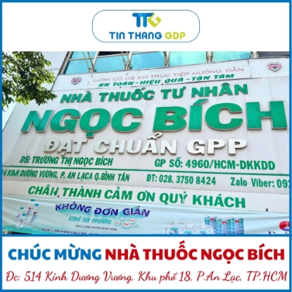 Picture for blog post CHÚC MỪNG NHÀ THUỐC NGỌC BÍCH TÁI XÉT THÀNH CÔNG VÀ DUY TRÌ CHUẨN GPP