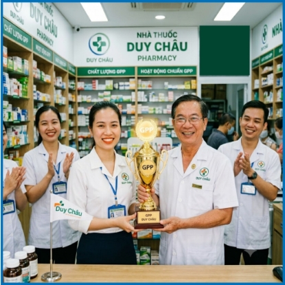Picture for blog post CHÚC MỪNG CÔNG TY  DUY CHÂU HOÀN THÀNH XÉT MỚI 02 NHÀ THUỐC GPP VÀ KHO GDP